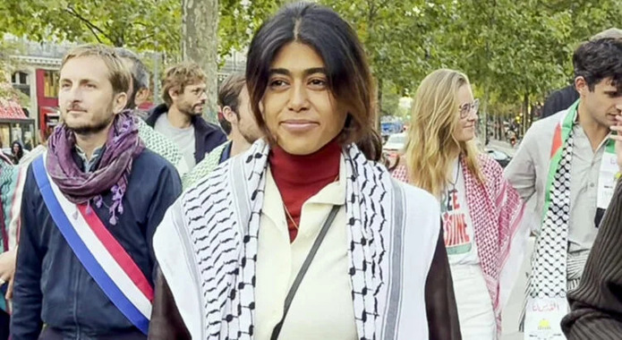 Figure médiatique de La France insoumise, Rima Hassan