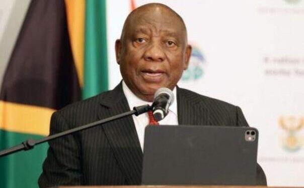Le président d'Afrique du Sud Cyril Ramphosa