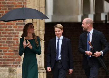 La princesse Kate, le prince George et le prince William