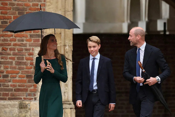 La princesse Kate, le prince George et le prince William